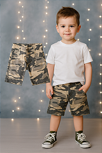 Shorts Camuflado Bob Bandeira (4 anos)