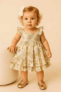 Vestido Bebê Florido Mio (Tamanho GG)