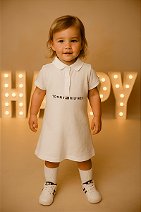 Vestido Branco Tommy Hilfiger (2 a 3 anos)