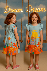 Vestido Estampado Fábula (10 anos)