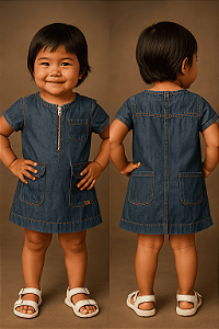 Vestido Jeans Green (12 a 18 meses)