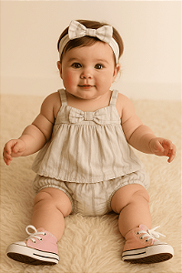 Vestido Listrado Max Studio Baby (6 a 9 meses)