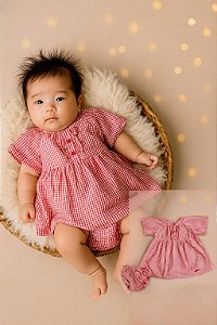 Vestido Quadriculado Green (0 a 3 meses)