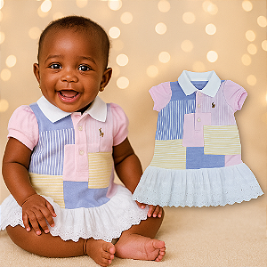 Vestido Ralph Lauren Colorido (6 meses)