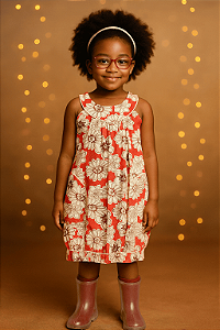 Vestido Vermelho Camú-Camú (12 anos)