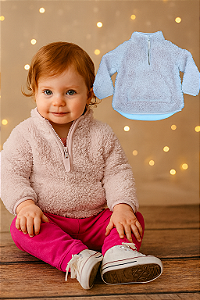 Blusa de Pelúcia Rosa Carter's (18 meses)