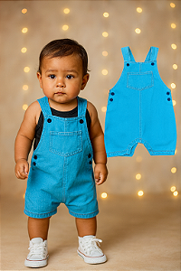 Jardineira Jeans Petit Bateau (Tamanho GG)