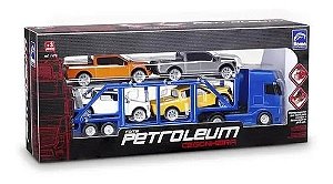 Carreta Haras Petroleum Caminhão Duplo Brinquedos Infantil