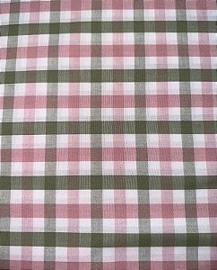 Xadrez Fio Tinto Verde com Rosa (20 XM)