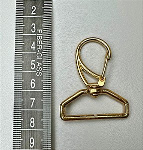 134 - Mosquetão 1166 - 30 mm Ouro - 6 unidades