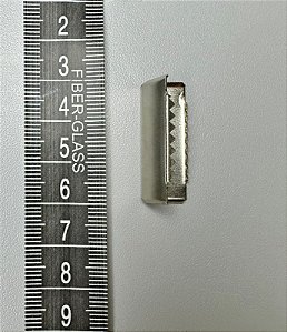 142 - Terminal Zíper Triângulo - 30 mm Níquel EG3835 - 6 unidades