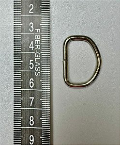 106 - Meia Argola - 19 mm Níquel - 6 unidades