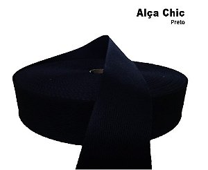 Alça Chick 40 mm Preto (1 metro)