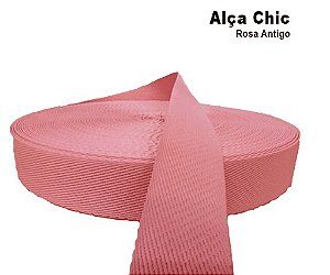 Alça Chick 30 mm Rosa Antigo (1 metro)