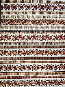 BR035 Barrado Floral Telha