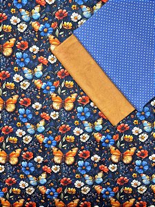 Kit TC015 Tricoline 3D Borboletas e Margaridas