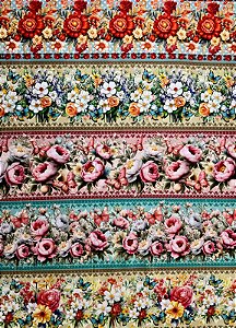 BR019 Barrado Florais Vintage