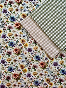 Kit TC001 Tricoline Floral Country