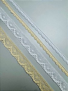KIT RENDA DE ALGODÃO DELICADO PARA 12 PANOS