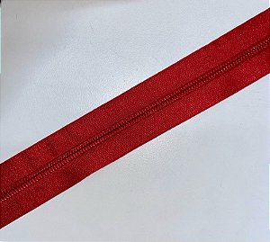 Zíper Nylon N5 (cor vermelho ) - 1 metro