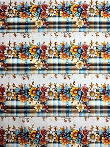 Kit BR239 Barrado Jardim Xadrez