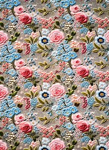 TC092 Tricoline Encanto de Rosas