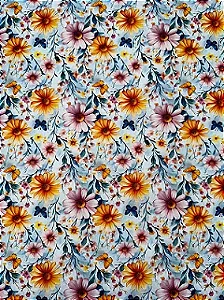 TC021 Tricoline 3D Floral (corte de 160x150)