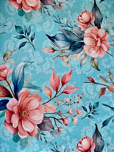 TC105 Tricoline Secret Garden Azul