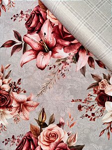 TC103 Kit Tricoline Secret Garden Cinza