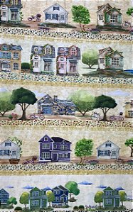 Tricoline Casinhas (45x150cm)