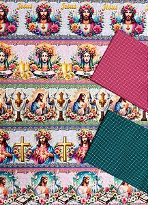 Kit BR256 barrado Jesus e Maria