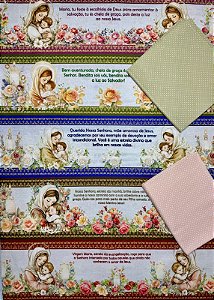 Kit BR261 barrado frases de Maria 53cm