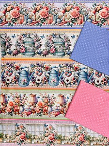 Kit BR253 barrado rosas e poesias