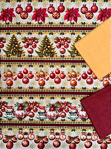 Kit BR277 Barrado Bolinhas de Natal