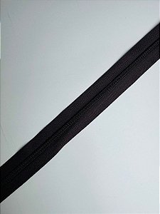 Zíper Nylon N5 (cor marrom escuro) - 1 metro