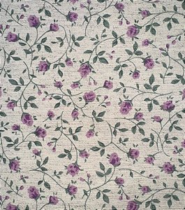 TC143 Tecido Cotton Linen Flores Lilás