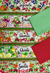 Kit BR320 Barrado Semaninha frutas
