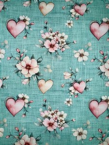 TC157 Tricoline Amor Floral