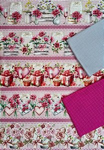 Kit BR326 Barrado Champanhe Rose