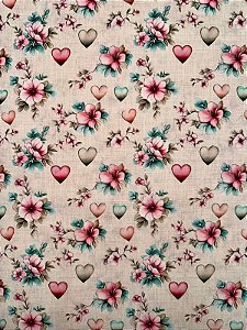 TC159 Tricoline Floral encantado