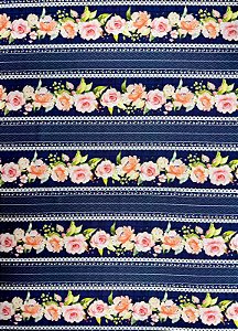 BR339 Barrado Carinho de Pétalas Azul