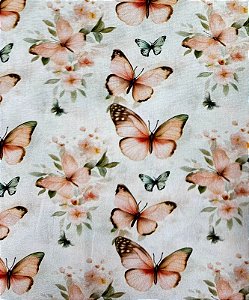 TC175 Tricoline dança das borboletas