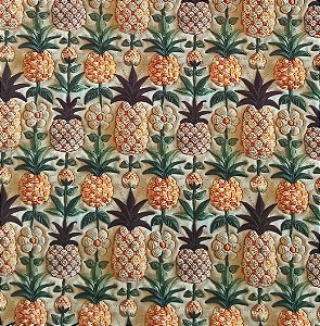 TC179 Tricoline Abacaxi e Flores