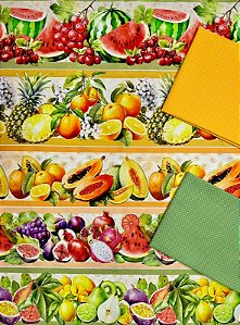 Kit BR348 Barrado Frutas Tropicais