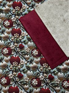 Kit TC181 Tricoline Maça e Flores