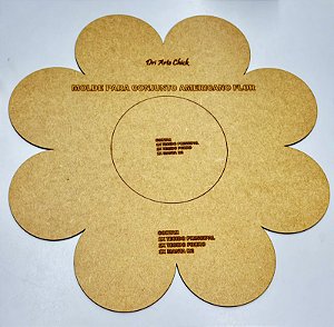 Molde em MDF Americano - Flor