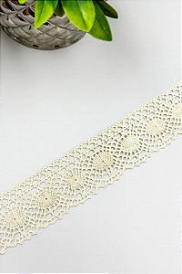 Renda de Algodão Ref: RA009 (Cru)