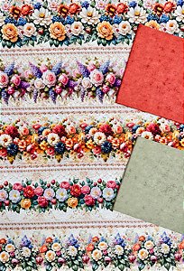 Kit BR366 Barrado Floral Requinte