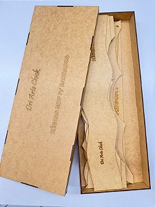 Kit Caixa+12 Réguas MDF para barrados aleatórios