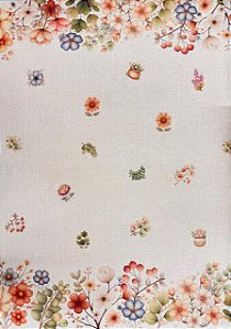 Flamê Estampado - Botânico (1m)